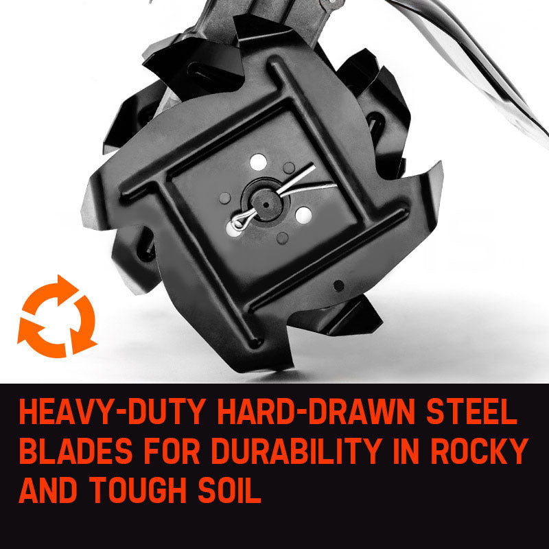 Outdoor Power Equipment: Baumr-AG Tiller Pole Attachment Rotary Hoe Cultivator Commercial Multi Extension