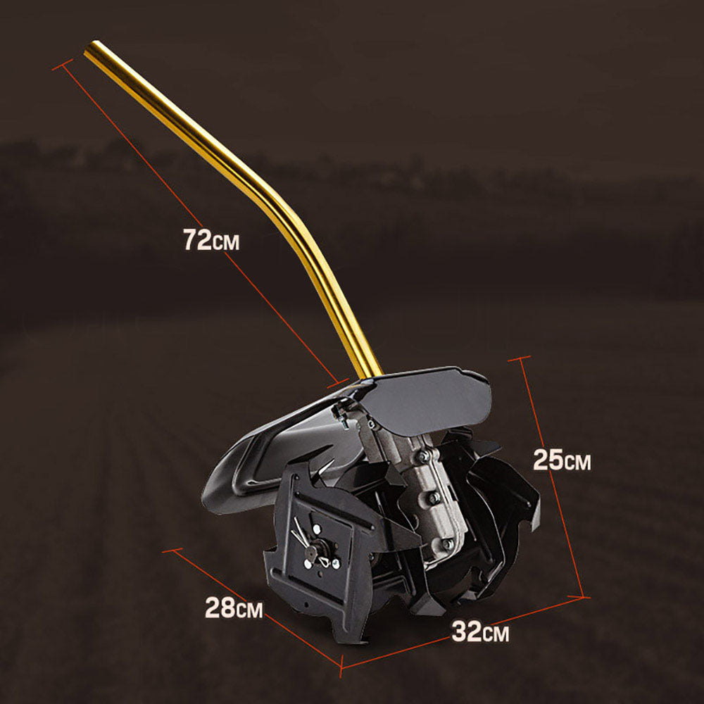 Outdoor Power Equipment: Baumr-AG Tiller Pole Attachment Rotary Hoe Cultivator Commercial Multi Extension