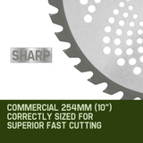 Outdoor Power Equipment: MTM Carbide Tipped 40 Tooth Brush Cutter Blade Whipper Snipper Brushcutter x2