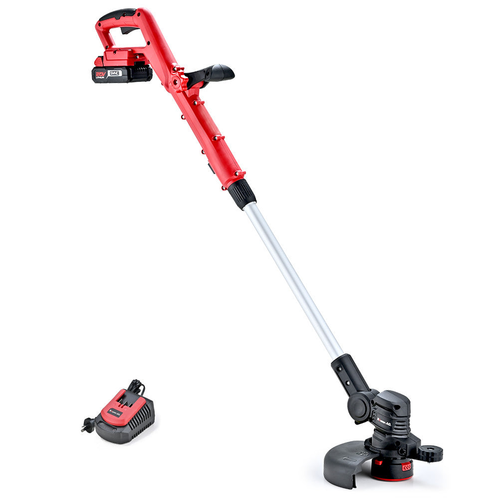 Outdoor Power Equipment: BAUMR-AG LN3 20V SYNC Cordless 2in1 Line Trimmer & Lawn Edger, with Battery and Charger Kit, Adjustable head, Guide Wheel