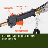 Outdoor Power Equipment: Baumr-AG 65CC Long Reach Pole Chainsaw Hedge Trimmer Pruner Chain Saw Tree Multi Tool