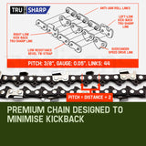 Outdoor Power Equipment: Baumr-AG 65CC Long Reach Pole Chainsaw Hedge Trimmer Pruner Chain Saw Tree Multi Tool
