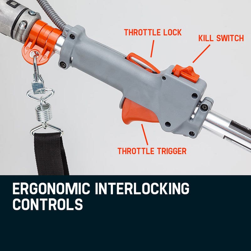 Outdoor Power Equipment: MTM 62CC Long Reach Pole Chainsaw Hedge Trimmer Pruner Chain Saw Cutter Multi Tool