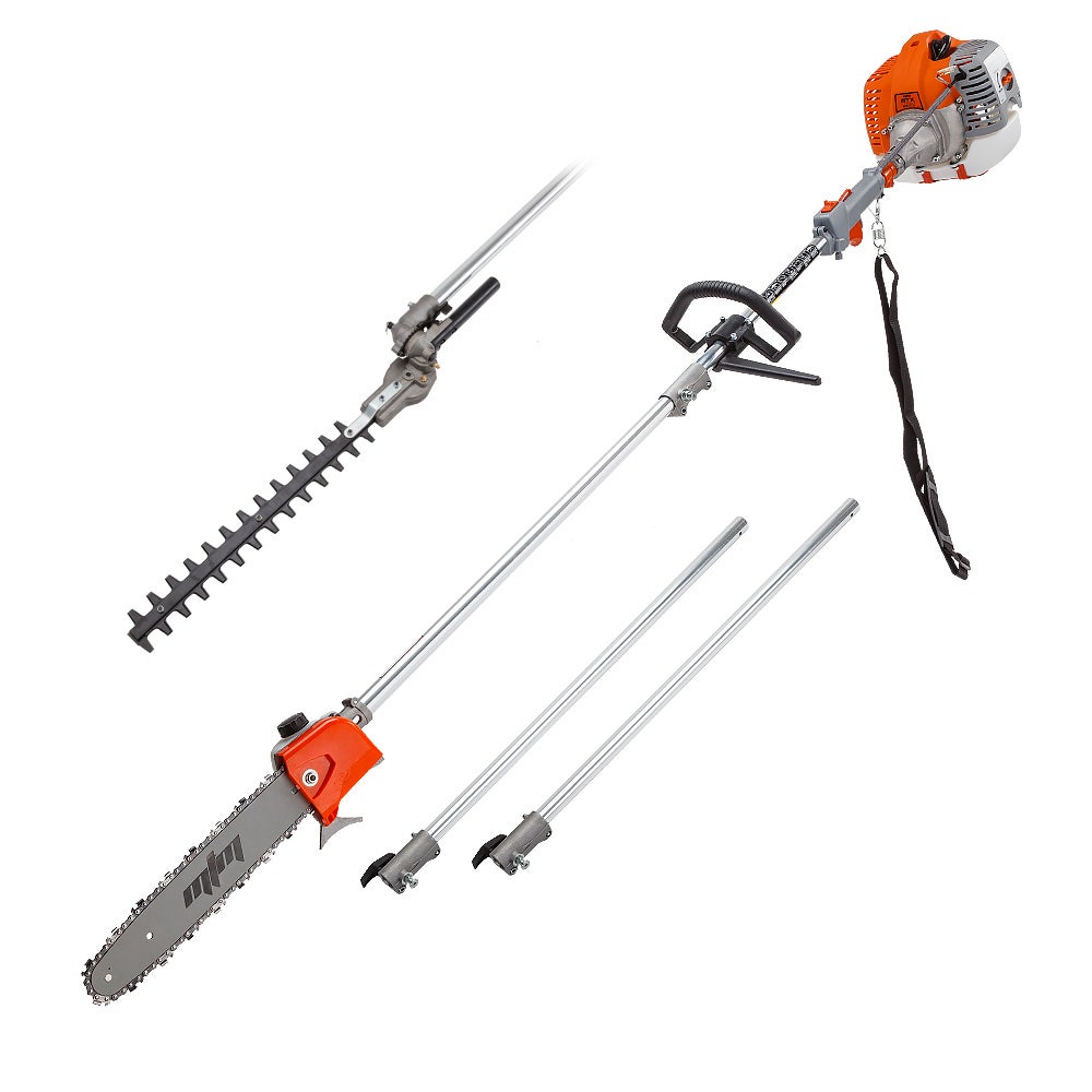 Outdoor Power Equipment: MTM 62CC Long Reach Pole Chainsaw Hedge Trimmer Pruner Chain Saw Cutter Multi Tool