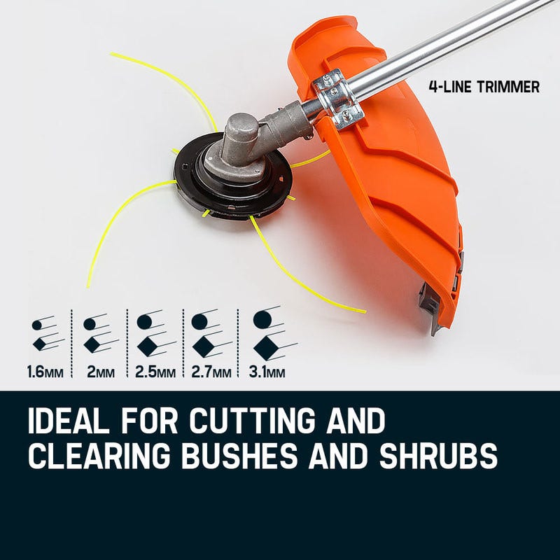 MTM Pole Chainsaw Brush Cutter Whipper Snipper Hedge Trimmer Saw Multi Tool 62CC