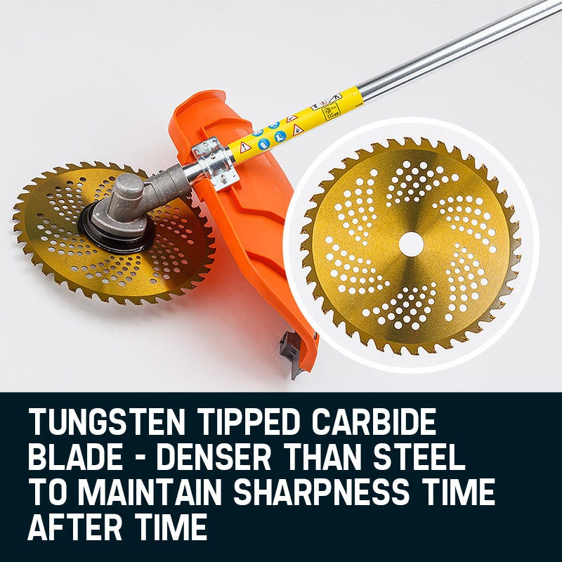 Outdoor Power Equipment: MTM 62cc 7in1 Brush Cutter Garden Multi-Tool , Pole Hedge & Line Trimmer, Bullhorn Handle, 12" Tree Trimming Pruning