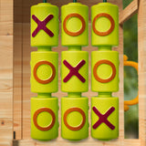Outdoor Play Equipment: ROVO KIDS Wooden Tower Cubby House with Slide, Sandpit, Climbing Wall, Noughts & Crosses, Natural Colour