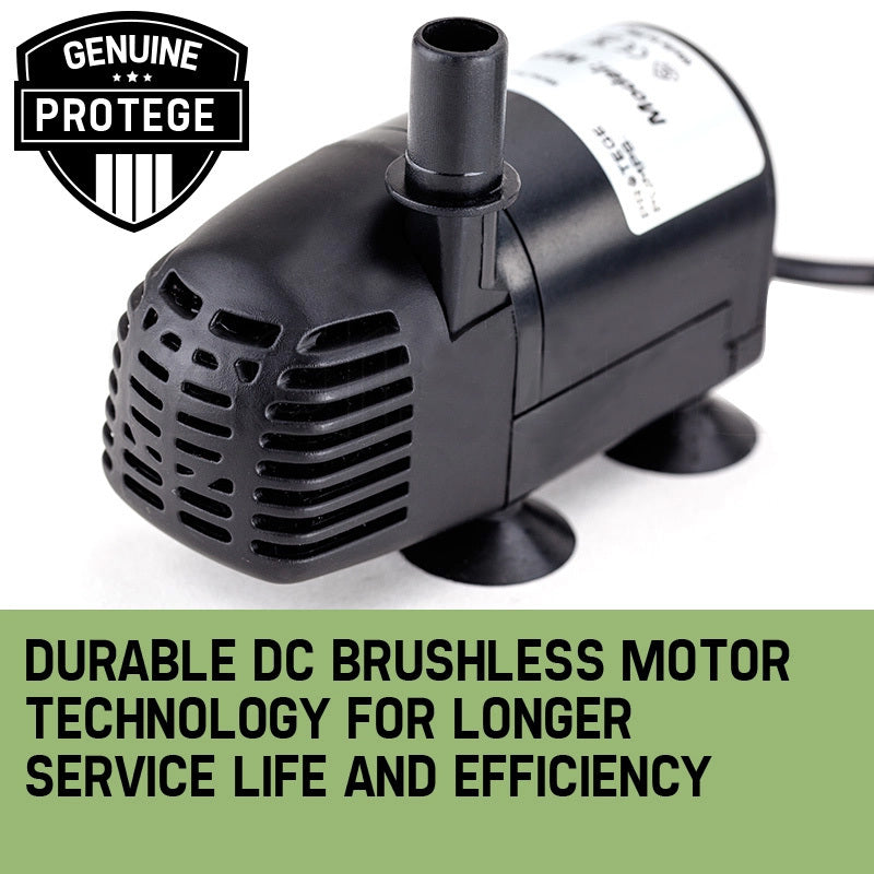 Fountains & Ponds: Protege 25W Solar Powered Fountain Submersible Water Pump with Battery Pond Kit Garden