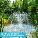 Fountains & Ponds: PROTEGE 10W Solar Powered Water Fountain Pump Pond Kit with Eco Filter Box