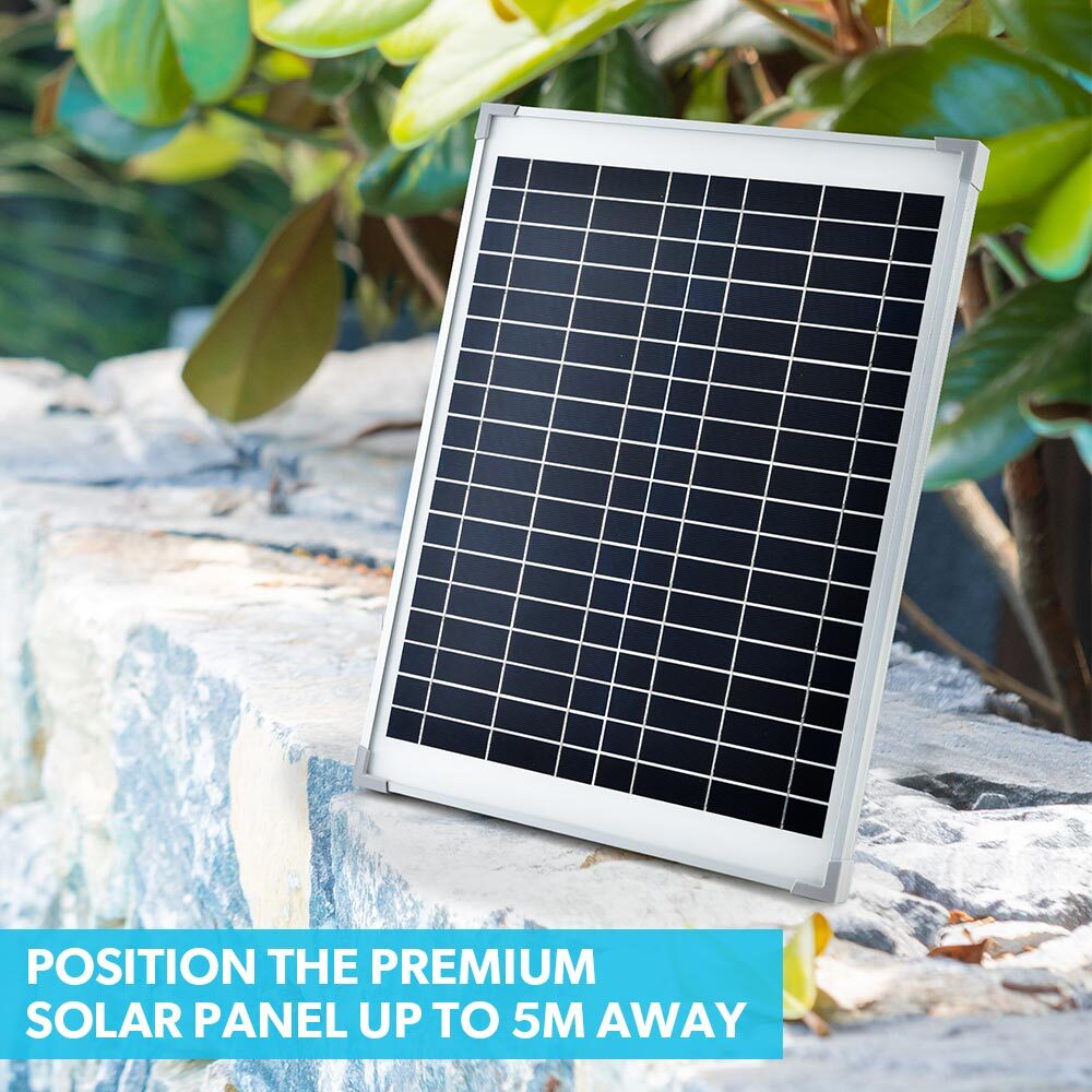 Fountains & Ponds: PROTEGE 10W Solar Powered Water Fountain Pump Pond Kit with Eco Filter Box