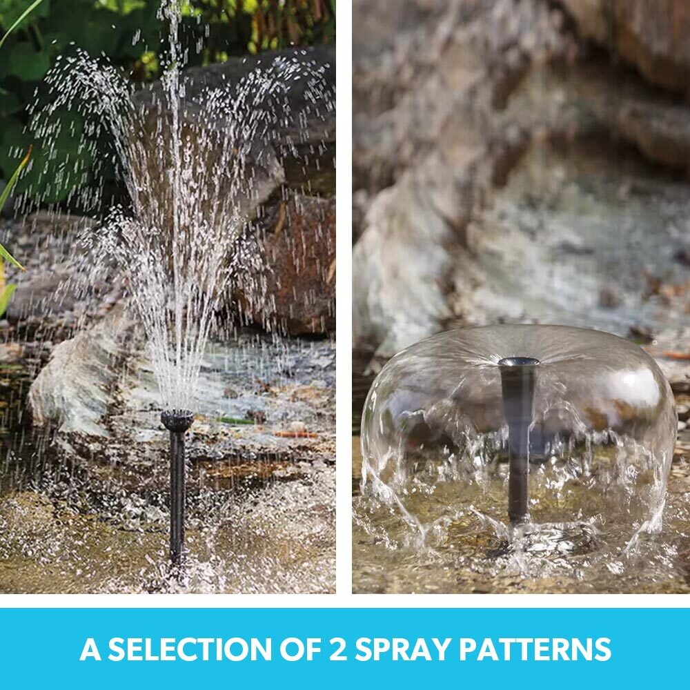 Fountains & Ponds: PROTEGE 10W Solar Powered Water Fountain Pump Pond Kit with Eco Filter Box
