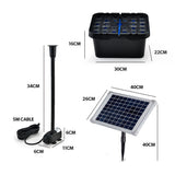 Fountains & Ponds: PROTEGE 10W Solar Powered Water Fountain Pump Pond Kit with Eco Filter Box