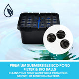 Fountains & Ponds: PROTEGE 10W Solar Powered Water Fountain Pump Pond Kit with Eco Filter Box