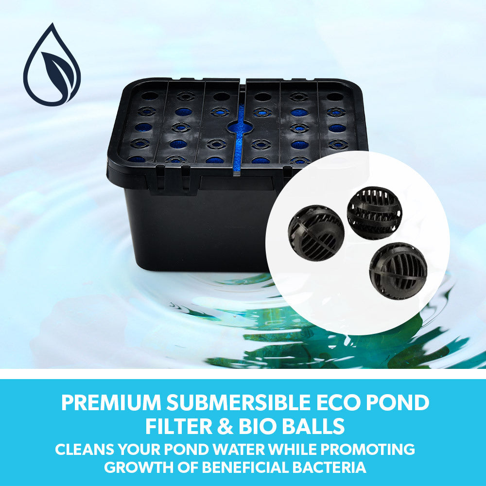Fountains & Ponds: PROTEGE 20W Solar Fountain Pump Garden Water Pool Pond Kit with Eco Filter Box