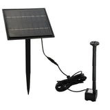 Fountains & Ponds: PROTEGE 5W Solar Powered Fountain Submersible Water Pump Panel Kit Garden Pond