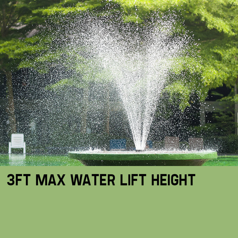 Fountains & Ponds: Protege 20W Solar Fountain Submersible Water Pump Power Panel Kit Garden Pond