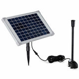 Fountains & Ponds: Protege 50W Solar Powered Fountain Submersible Water Pump Pond Kit Power Garden Panel