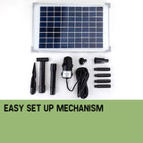 Fountains & Ponds: Protege 50W Solar Powered Fountain Submersible Water Pump Pond Kit Power Garden Panel