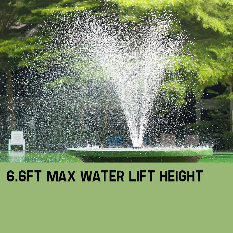 Fountains & Ponds: Protege 50W Solar Powered Fountain Submersible Water Pump Pond Kit Power Garden Panel