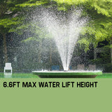 Fountains & Ponds: Protege 50W Solar Powered Fountain Submersible Water Pump Pond Kit Power Garden Panel