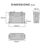 Sewage Pumps: PROTEGE Grey Water Pump, with 3 Inlet, for House, Bathroom, Shower, Sink, Washing Machine