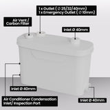 Sewage Pumps: PROTEGE Grey Water Pump, with 3 Inlet, for House, Bathroom, Shower, Sink, Washing Machine