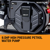 Irrigation Pumps: WARTON 8HP 1.5 1 Petrol High Pressure Water Transfer Pump Fire Irrigation