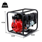 Irrigation Pumps: WARTON 8HP 1.5 1 Petrol High Pressure Water Transfer Pump Fire Irrigation