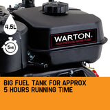 Irrigation Pumps: WARTON 8HP 1.5 1 Petrol High Pressure Water Transfer Pump Fire Irrigation