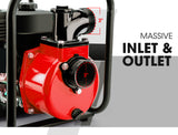 Irrigation Pumps: Warton 8HP 3 Petrol Water Transfer Pump High Pressure Fire Fighting Irrigation