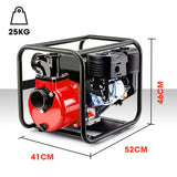 Irrigation Pumps: Warton 8HP 3 Petrol Water Transfer Pump High Pressure Fire Fighting Irrigation