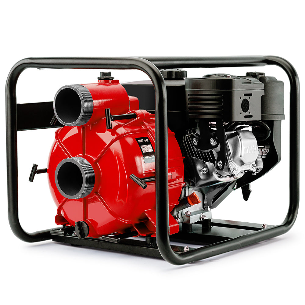Irrigation Pumps: WARTON 8HP 3 Petrol Trash Water Transfer Pump Pressure Firefighting Irrigation