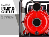Irrigation Pumps: WARTON 8HP 3 Petrol Trash Water Transfer Pump Pressure Firefighting Irrigation
