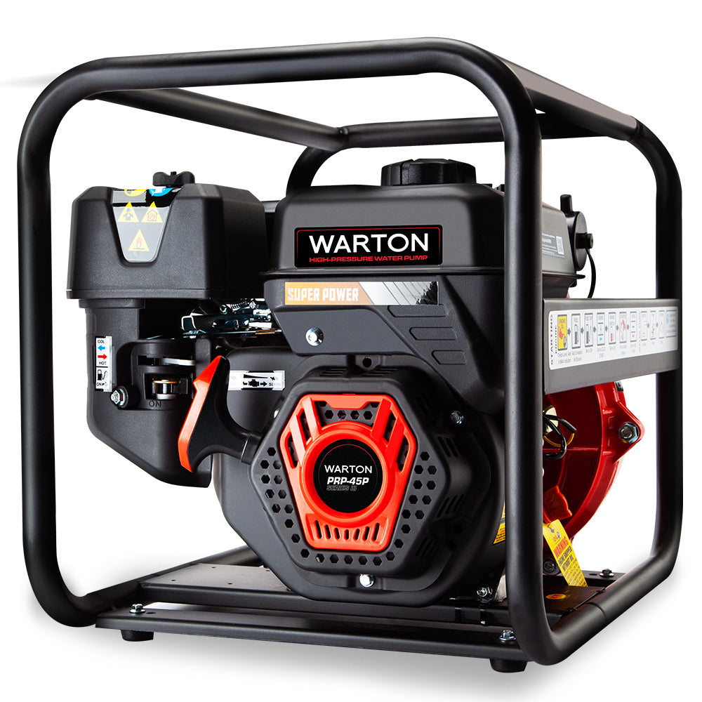 Irrigation Pumps: WARTON Petrol Water Pump 8HP Fire Fighting High Pressure Transfer Irrigation 4