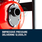Irrigation Pumps: WARTON Petrol Water Pump 8HP Fire Fighting High Pressure Transfer Irrigation 4