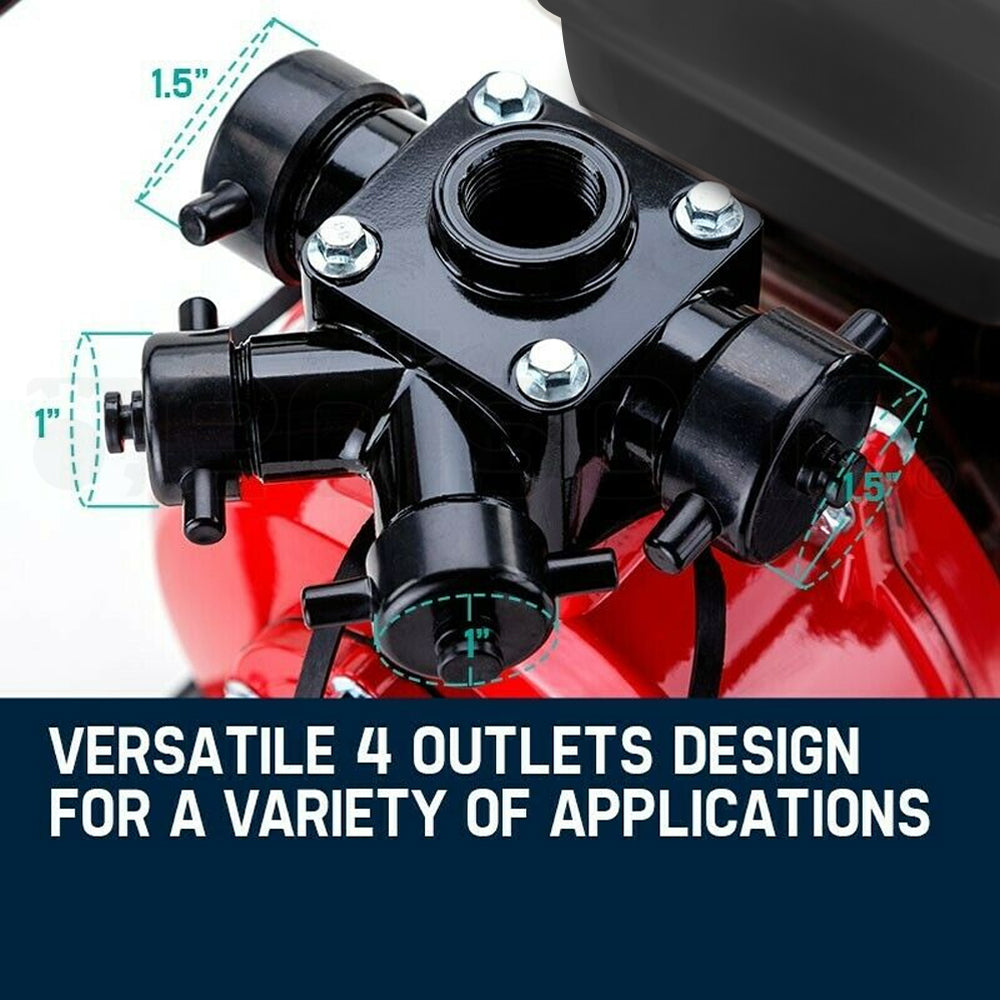 Irrigation Pumps: WARTON Petrol Water Pump 8HP Fire Fighting High Pressure Transfer Irrigation 4