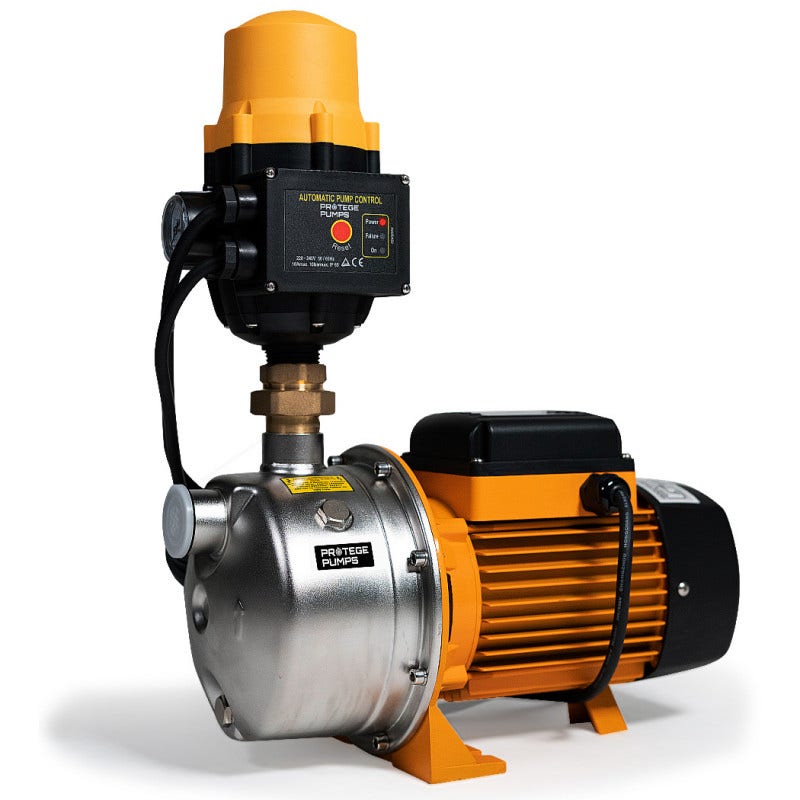 Irrigation Pumps: PROTEGE 2350W Automatic High Pressure Water Jet Pump, with Auto Digital Controller, for Rainwater Tank, Grey Water, Irrigation