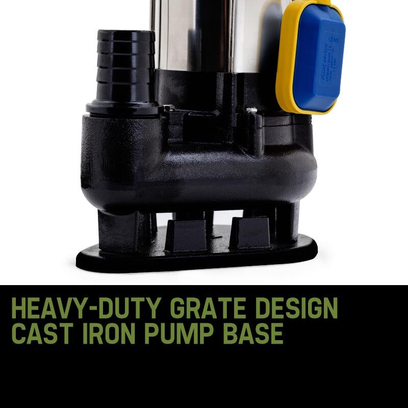 Sewage Pumps: PROTEGE 2250W Submersible Dirty Water Pump Sewage Bore Septic Tank Well Sewerage