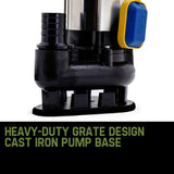 Sewage Pumps: PROTEGE 2250W Submersible Dirty Water Pump Sewage Bore Septic Tank Well Sewerage
