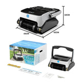 Pool Sweeps & Vacuums: WYBOT Grampus 800 Robotic Pool Cleaner, Automatic Vacuum with Quick Clean, Wall Climbing Capability, Powerful Triple Motors, Large Filter Baskets, Ideal for Large In-Ground Pools