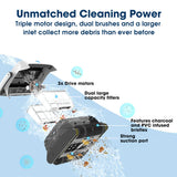 Pool Sweeps & Vacuums: WYBOT Grampus 800 Robotic Pool Cleaner, Automatic Vacuum with Quick Clean, Wall Climbing Capability, Powerful Triple Motors, Large Filter Baskets, Ideal for Large In-Ground Pools