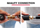 Outdoor Power Equipment: Jet-USA 20M Petrol Pressure Washer Hose Extension with Drain Cleaner Nozzle Accesory Pack