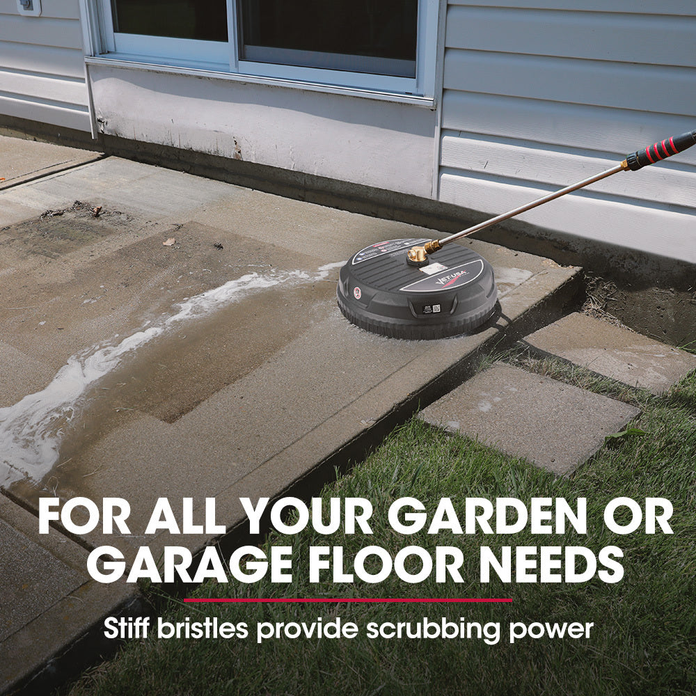 Outdoor Power Equipment: Jet-USA 15" Nylon Pressure Washer Surface Cleaner, 1/4" Fitting, For Concrete Driveway Patio Floor
