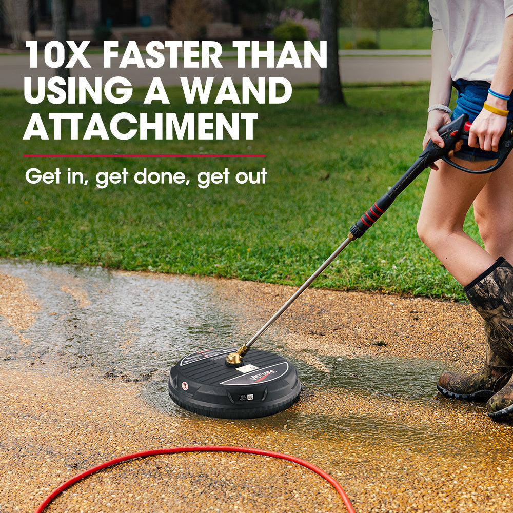 Outdoor Power Equipment: Jet-USA 15" Nylon Pressure Washer Surface Cleaner, 1/4" Fitting, For Concrete Driveway Patio Floor