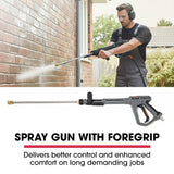 Outdoor Power Equipment: JET-USA Commercial Diesel High-Pressure Washer Cleaner, Electric Start 10hp 418cc, 15m Steel Braided Hose, Adjustable Triplex Pump - DX800