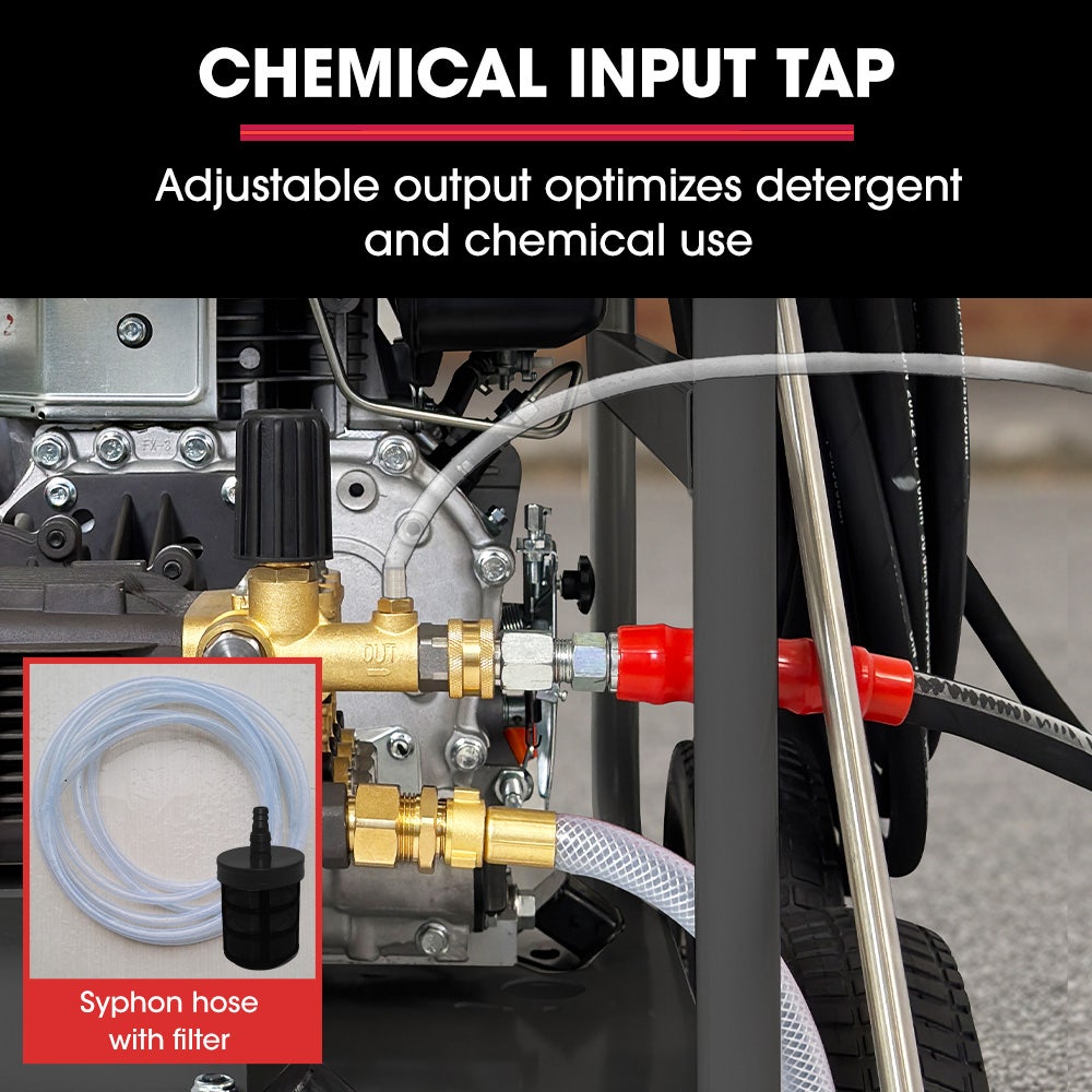 Outdoor Power Equipment: JET-USA Commercial Diesel High-Pressure Washer Cleaner, Electric Start 10hp 418cc, 15m Steel Braided Hose, Adjustable Triplex Pump - DX800
