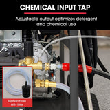 Outdoor Power Equipment: JET-USA Commercial Diesel High-Pressure Washer Cleaner, Electric Start 10hp 418cc, 15m Steel Braided Hose, Adjustable Triplex Pump - DX800