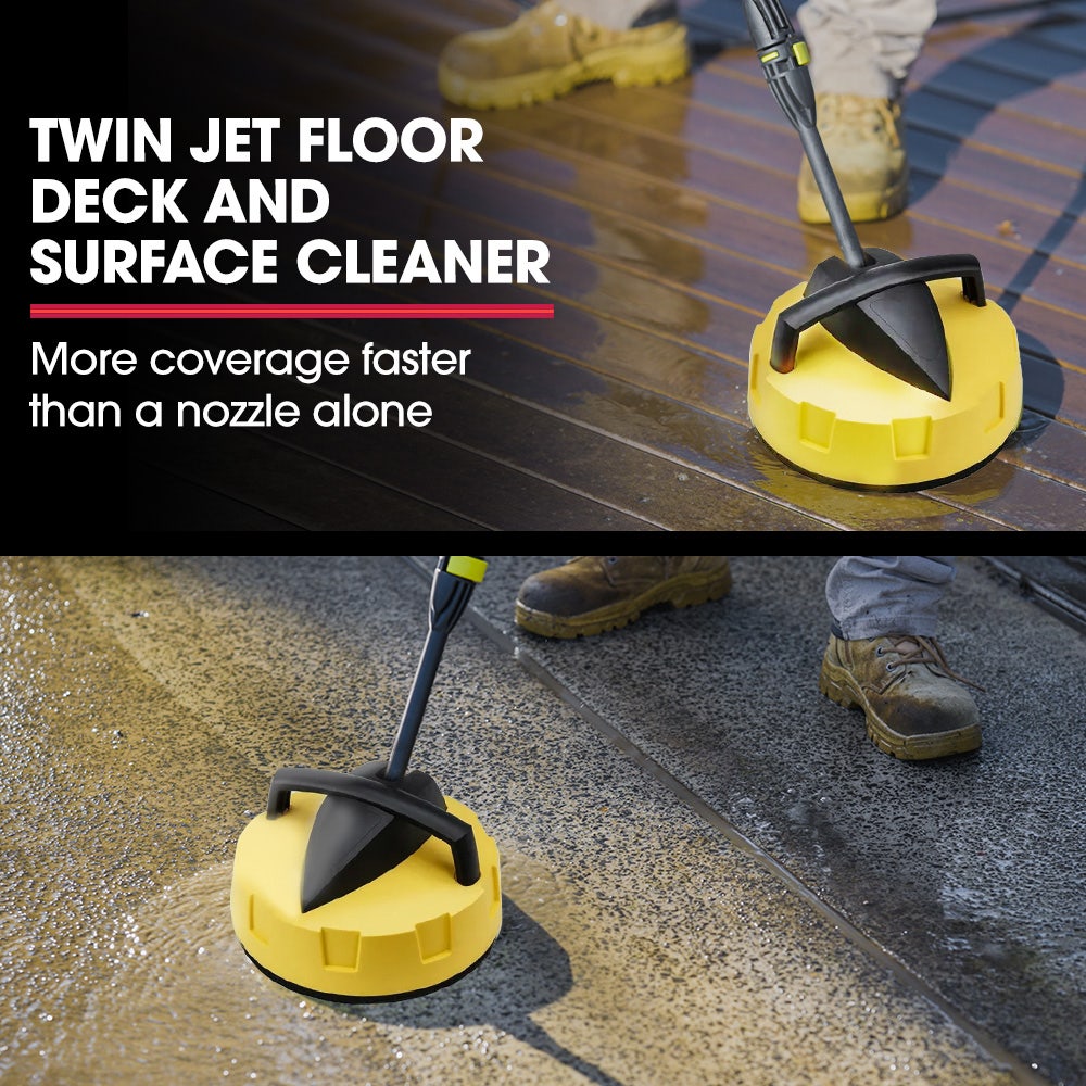 Outdoor Power Equipment: Jet-USA RX550 Electric High Pressure Washer 3500PSI Ultimate Pack, 5 Nozzles, Spin & Wheel Brush, Deck Cleaner, Turbo Head, Angled Lance, 30M Hose Reach