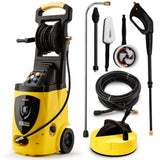 Outdoor Power Equipment: Jet-USA RX550 Electric High Pressure Washer 3500PSI Ultimate Pack, 5 Nozzles, Spin & Wheel Brush, Deck Cleaner, Turbo Head, Angled Lance, 30M Hose Reach