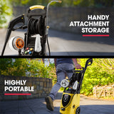 Outdoor Power Equipment: Jet-USA RX550 Electric High Pressure Washer 3500PSI Ultimate Pack, 5 Nozzles, Spin & Wheel Brush, Deck Cleaner, Turbo Head, Angled Lance, 30M Hose Reach